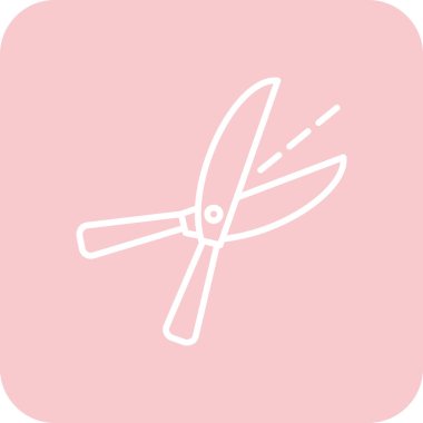 makas simgesi vektör illüstrasyonu