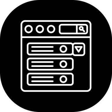 Ağ simgesi. vektör illüstrasyonu