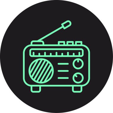 radyo simgesi vektör illüstrasyon tasarımı