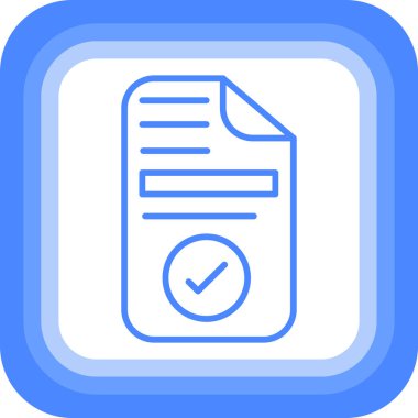 Kontrol listesi. Web simgesi basit illüstrasyon