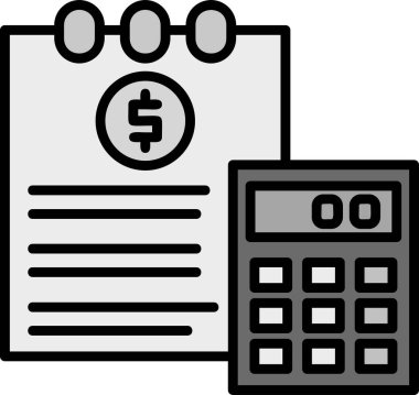 işletme finans hesap makinesi simgesi