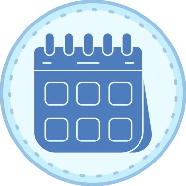 Takvim. Web simgesi basit illüstrasyon