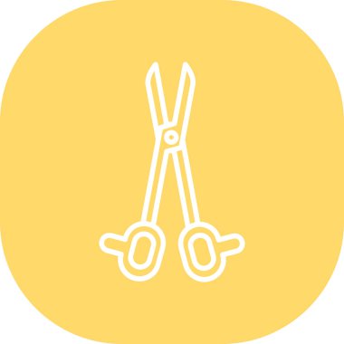 vektör makas simgesi çizimi