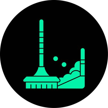 Yeşil bir simgenin vektör illüstrasyonu