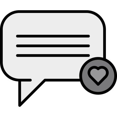 Konuşma balonu ikonu. vektör illüstrasyonu