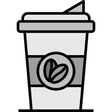 kahve fincanı ikonu vektör illüstrasyonu