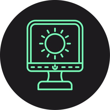 bilgisayar simgesi vektör illüstrasyonu