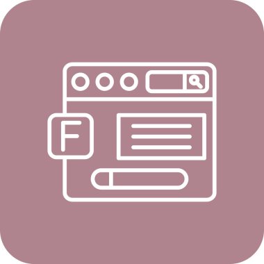 tarayıcı web simgesi basit tasarım