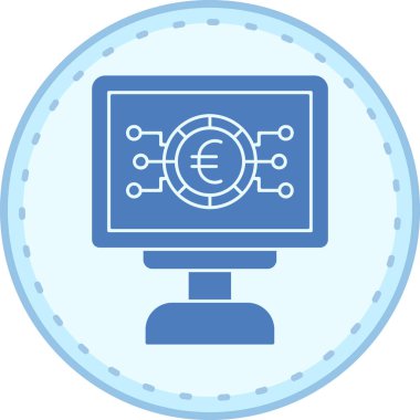 Para için. Web simgesi basit illüstrasyon