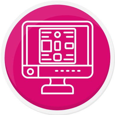 seo modern simgesinin vektör illüstrasyonu