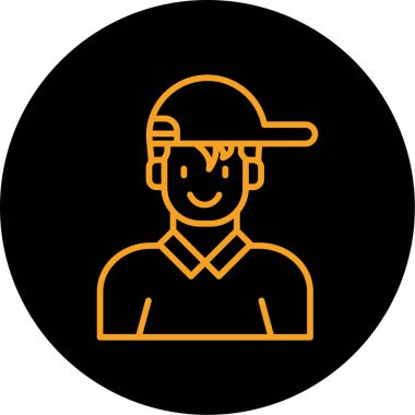 man simgesi vektör illüstrasyonu