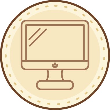 dizüstü bilgisayar simgesi, vektör illüstrasyonu