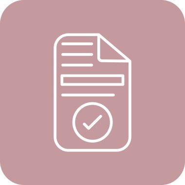 Kontrol listesi web simgesi basit