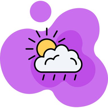 Hava bulutlu. Basit tasarım