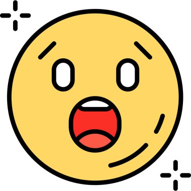 face emoticons simgesi, vektör illüstrasyonu