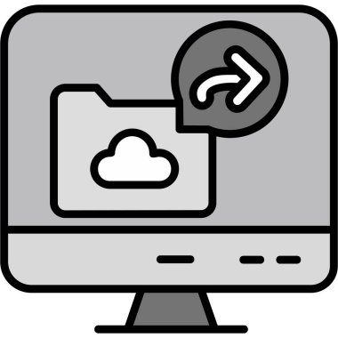 bulut internet simgesi, vektör tasarımı