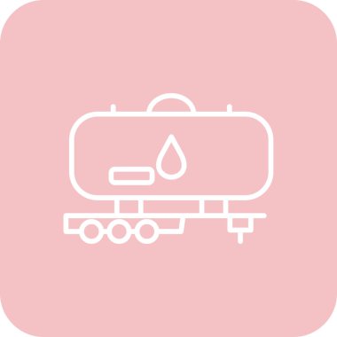 Benzin istasyonu simgesinin vektör illüstrasyonu