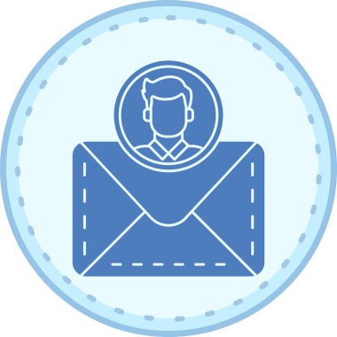 Zarf simgesinin vektör illüstrasyonu