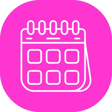 Takvim. Web simgesi basit illüstrasyon