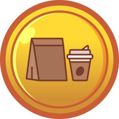 Kahve fincanı. Basit resimleme