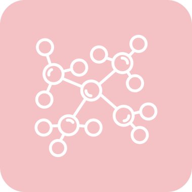 Bir molekül yapısının vektör çizimi