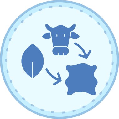 inek simgesi vektör illüstrasyonu