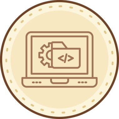 web development. web icon simple illustration