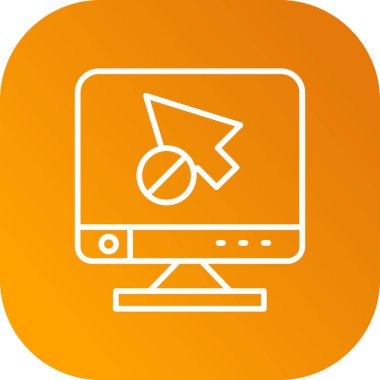 Bilgisayar simgesi. vektör illüstrasyonu