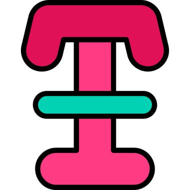 Tek bir simgenin vektör illüstrasyonu