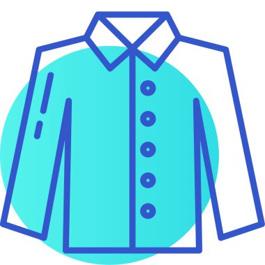 Kıyafetler. Web simgesi basit illüstrasyon