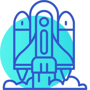 uzay roketi simgesi - taslak biçimi