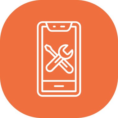 Akıllı telefon. Web simgesi basit tasarım