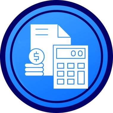 hesap makinesi simgesi vektör illüstrasyonu