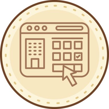 Seo simgesinin vektör illüstrasyonu