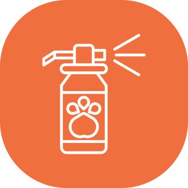 sprey şişe kutsal kişilerin resmi, vektör çizim