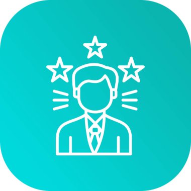 İş adamı simgesinin vektör illüstrasyonu