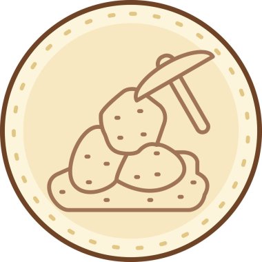 vektör illüstrasyonu, karalama karikatürü simgesi.