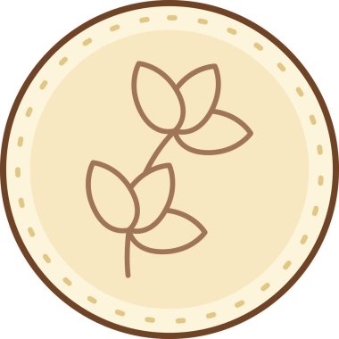 Bir çiçeğin vektör illüstrasyonu