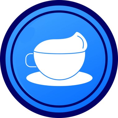 Kahve fincanı simgesi, basit resimleme