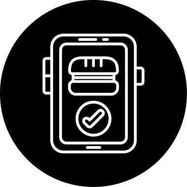 Cep telefonu simgesi, vektör illüstrasyonu