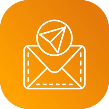 zarf harf simgesi, vektör illüstrasyonu