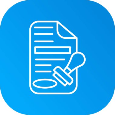 belge simgesi vektör illüstrasyonu