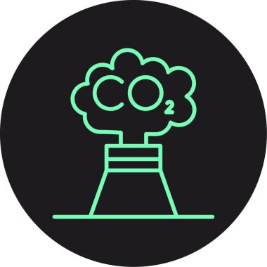 vektör nükleer santral simgesi