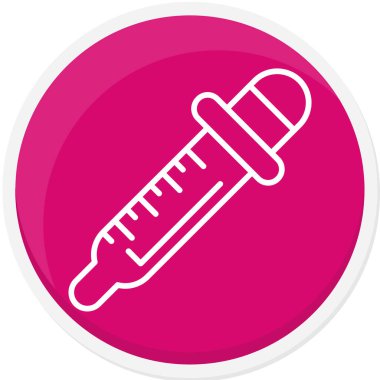 Şırınga. Web simgesi basit illüstrasyon