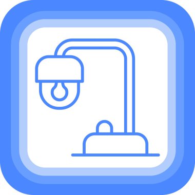 CCTV kamerası. Web simgesi basit illüstrasyon