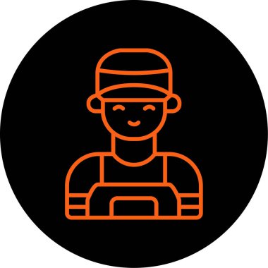 Beyzbol sopalı bir adamın vektör çizimi