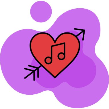 vektör müzik simgesi, basit tasarım