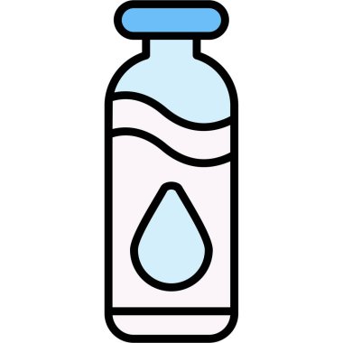 şişe su içme ikonu ana hatlarıyla