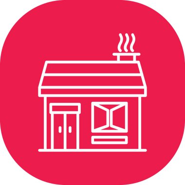 Bir ev simgesinin vektör illüstrasyonu