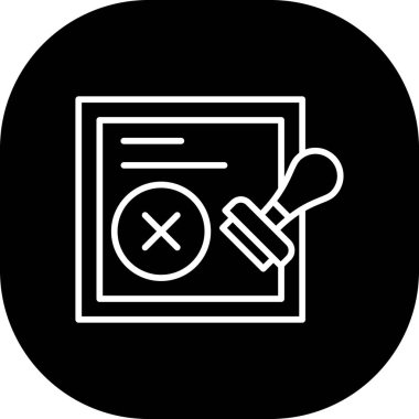 Belge simgesi, basit tarzı